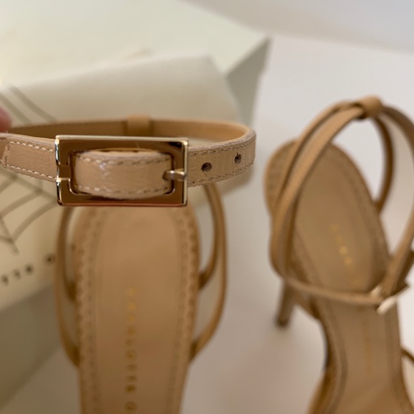 Charlotte Olympia Florentina Nude Mesh High Heels - Picture 10 of 11